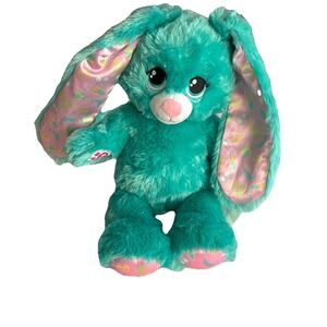 Build‎ A Bear Teal Beach Bunny Rabbit 16" Plush Stuffed Animal Easter Vibes